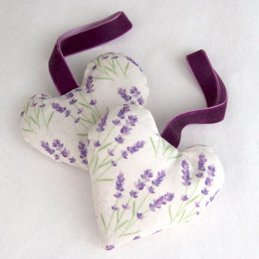 Lavender Print Heart