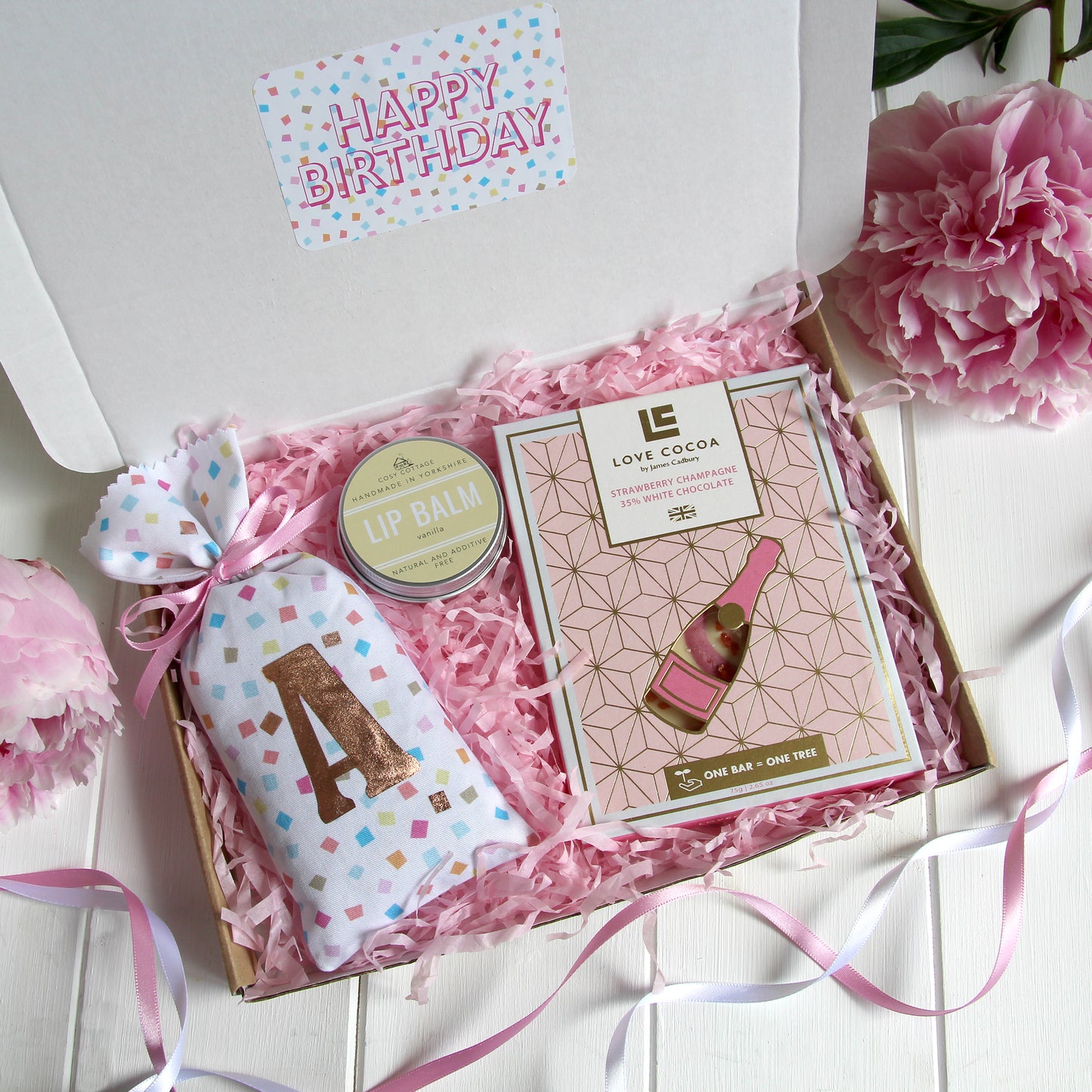 Happy Birthday Pink Letterbox Gift Set