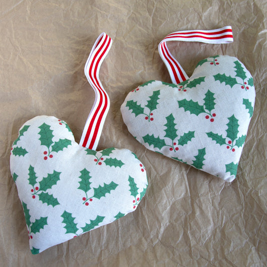 Large Holly Lavender Heart
