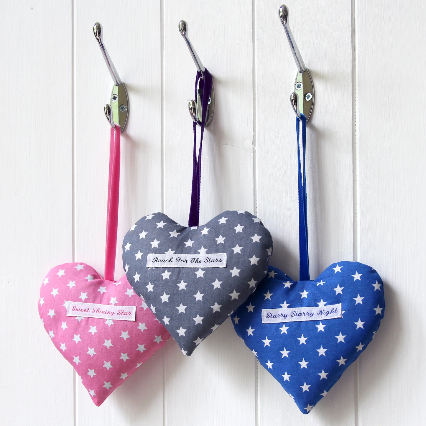 Starry Lavender Hearts